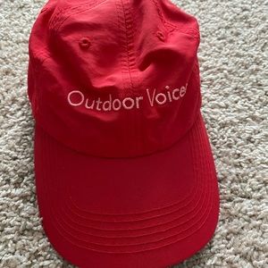 Outdoor voices red hat